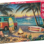 Puzzel Leven in een caravan 500 stukjes