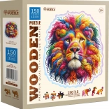 Puzzle en bois Lion délicat 150 pièces