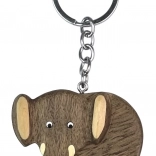 Grote houten sleutelhanger Olifant