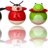 Onomkeerbaar houten diertje kikker Goki