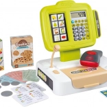 Kleine elektronische kassa met scanner