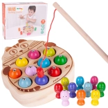 Wooden magnetic fishing game – kitty