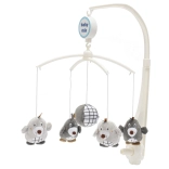 BABY MIX Crib Mobile Little Mole grey