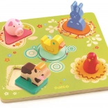 Djeco on the Farm – wooden insert puzzle for little ones