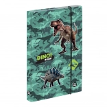 OXYBAG boîte pour cahiers A4 jumbo dinosaure avec élastique