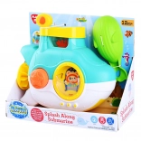 Plastic badkuiponderzeeër met zuignappen en schep 23 cm