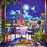 Puzzle Trefl Premium Plus : Paris nocturne, 1000 pièces