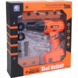 Elektrische speelgoedboormachine met accessoires