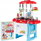 Kids’ kitchen with lights and sounds, blue