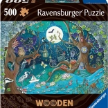Puzzle en bois forêt magique 500 pièces