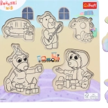 Wooden Puzzle Bobaski i Miś – 5 Pieces