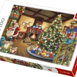Puzzle du Père Noël au pied du sapin de Noël 100 pièces