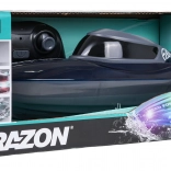 RC-boot met blauwe verlichting