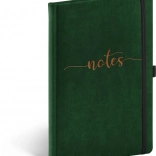 Notique gelijnd notitieboek met fluwelen omslag 13 × 21 cm