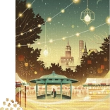 Puzzle JANOD New York Bustle, 2000 stukjes