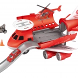 Fire Plane Station with Vehicles and Helicopter