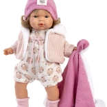 Llorens Lola realistic doll with sounds and soft cloth body 38 cm