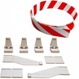 Guardrail and holders for Carrera Evolution, Digital 132 and Digital 124 slot car tracks – 3 m set