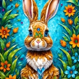 ENJOY Puzzle Gartenhäschen, 1000 Teile