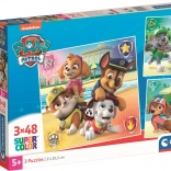 Puzzle CLEMENTONI Pat' Patrouille 3×48 pièces