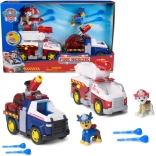 Paw Patrol Fire Rescue – Chase and Marshall Figures with Vehicles and Water Projectiles
