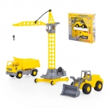 construction vehicles playset