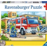 RAVENSBURGER Puzzle Police and Firefighters 2×12 pieces