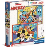 Clementoni puzzle Mickey et ses amis 2x20 pièces
