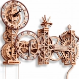 WOODEN CITY 3D-puzzel Steampunk wandklok 269 onderdelen