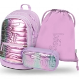 Baagl Set 3 : Sac à dos, Trousse et Sac de sport Lavande