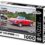 Puzzle Retro-Autos Fiat 124 Spider (1973) – 1000 Teile