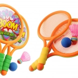 Kids' Badminton Rackets Dinosaurs Orange Green
