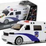 Politiewagen met opwindmechanisme, licht en geluid