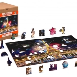 Holz-Doppelseitiges Puzzle Nacht-Paris 2-in-1, 300 Teile