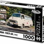 Puzzle Retro-Autos Škoda 1203 SA 1000 Teile