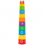 Stapeltoren met genummerde bekers en melodie BABY MIX, 10 stuks
