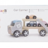 VIGA PolarB wooden tow truck with cars Montessori