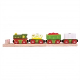 Dinosaurustrein met rails Bigjigs Rail