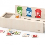 VIGA houten spel voor het leren afval scheiden