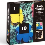 Schuifpuzzel van hout Andy Warhol: Bloemen 2-in-1