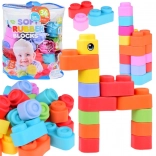 Colorful Soft Rubber Blocks for Kids 36 Pieces