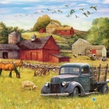 Puzzle Sommernachmittag auf dem Bauernhof COBBLE HILL 1000 Teile