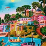 Puzzle TREFL Premium Plus L’art des couleurs : Syros, Grèce, 1000 pièces