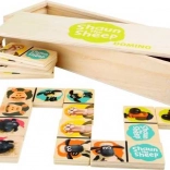Houten domino Shaun het Schaap