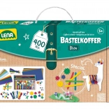 Lena mallette créative pour petits bricoleurs, bleue – 400 pcs