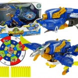 Dinobots 2-in-1 dinosaurus pterosauriër met pijltjes en doelwit