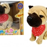 interactieve pluchen hond aan de lijn – blaft, zingt en kwispelt