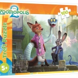 Puzzle Zootropolis : Les mystères de Zootropolis 100 pièces – Trefl