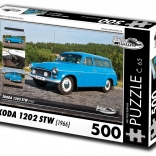 Puzzle Retro-Autos Škoda 1202 STW 500 Teile