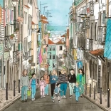 Puzzle Spaziergang durch Lissabon 1000 Teile